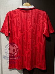 New !! เสื้อฟุตบอลย้อนยุค Retro  แมนยู Home ปี 1992 เฟล็ก David Beckham Paul Schole Eric Cantona Roy
