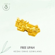 [Kedai Emas Gemilang] 3002416 Pixiu Gold Pendant (1.51Cm) (5.41G) [999 Gold]