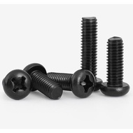 M3 M4 M5 Black Round Head Screw Cross Pan Head PM Screw Phillips Screw