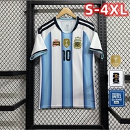 2026 Argentina World Cup Home Jersey Unisex Short Sleeve T-Shirt S-4XL Fans Version Football Shirt