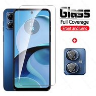 ​For Motorola Moto G14 4G 2in1 Full Cover Tempered Glass Camera Lens Film Moto Rola G 14 MotoG14 PAY