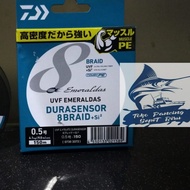 SENAR PE DAIWA EMERALDAS X8 UVF EMERALDAS DURASENSOR 150M