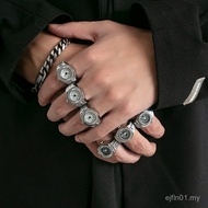 Sg Seller Walking Watch Ring Men Women ins Korean Version Retro Trendy Accessories Unique Trendy Rin