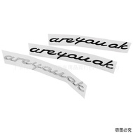 Areyouok Car Sticker Suitable for Xiaomi su7YU7 Car 3D Letter Sticker Rear Tail Label are you ok Car