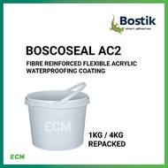 [REPACKED] BOSTIK BOSCOSEAL AC2 GREY A750  - ACRYLIC POLYMER FIBRE REINFORCED ROOF WATERPROOFING MEM