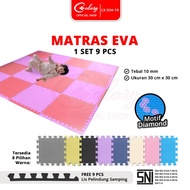 SPEEDS Matras Puzzle Eva 30x30cm 10mm Alas Puzzle EVA Mat Empuk Bermain Tidur Anak Karpet Bongkar Pa