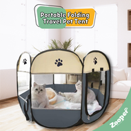 Ready Stock Khemah Kucing Pet Tent Rumah Kucing Cat Dog Rabbit House Portable Folding Indoor &amp; Outdoor Travel Pet Tent Kucing bilik bersalin 宠物待产房