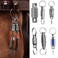 Brass Keychain, 360° Rotatable Portable Titanium Alloy Keychain,  Ultra-light EDC Keychain Outdoor S