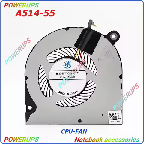 New Original Laptop/Notebook CPU/GPU Cooling Fan For Acer Aspire 5 (A514-55) BN7507S5H-002P
