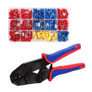 HS-30J Ratcheting Wire Crimping tool 20-10AWG 0.5-6mm Crimping Pliers ,280/700PCS Insulated Electric