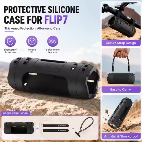 For JBL Flip7 Protective Cover Kaleidoscope New 7th Generation Bluetooth Speaker FLIP7 Silicone Anti