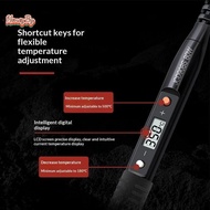 honeybird Digital Adjustable Temperature Soldering Iron Kit Accurate Temp Control 5 Replaceable Tips