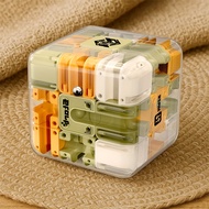 3D Maze Magic Cube Six-Sided Transparent Puzzle Speed ​​Cube Maze Cube Educational Toys Children's T