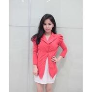 MERAH Red cardigan