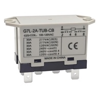 G7L-2A-TUB-CB 100-120VAC Power Relay - 30A 277VAC 6 Pin, DPST Normally Open Contacts, Insulasi Kelas
