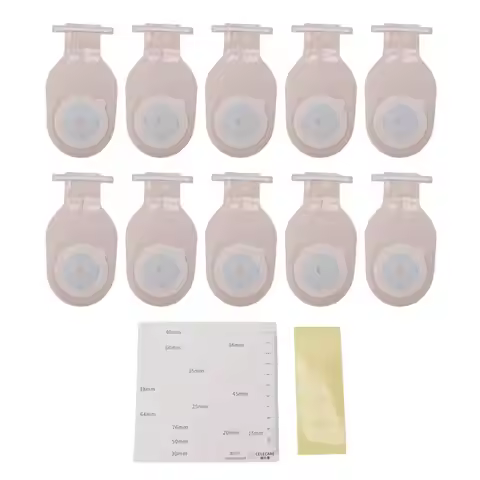 Skin-Friendly Drainable Ostomy Bags - Semi-Transparent, Leak- Colostomy Supplies for Comfortable for