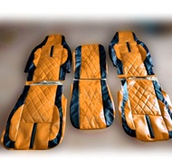 Sarung jok Fuso fighter model model terbaru dengan bonus sarung stir / lapis jok fuso / cover jok fu