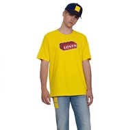 Levis X LEGO Men Women Same Style Short Sleeve T-Shirt Loose Casual Version Yellow [Watch On-line St