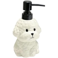 Cute Bichon Frise Soap Dispenser, White Bichon Frise Shape Bottle, Ceramic Bichon Frise Shape Hand S