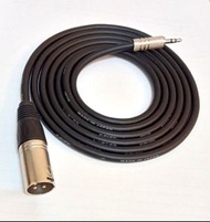 日本/Canare L-2T2S /3.5mm Stereo to XLR(Male) 3.5mm轉XLR(Cannon接頭)6呎長
