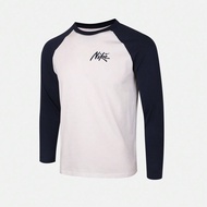เด็ก NSW TEE LS RAGLAN LBR เสื้อยืดแขนยาว, แบบขอบคอถัก, TIM0593-102