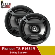 Pioneer TS-F1634R 6.5" Car Stereo Speakers. 200W. 2-Way. 88dB. Full-range speakers. Dimensions: 4.9 x 6.2 x 5.6 inches.