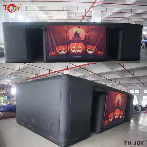 2026 Escape Room Halloween Entertainment Inflatable maze, 7.2x3.6m big Blow Up Haunted House Maze