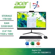 ACER ASPIRE C24-2G-75825W11 23.8" ALL-IN-ONE DESKTOP PC ( R7-5825U 32GD4 1TBSSD / 23.8" FHD / W11H /