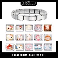 Cartoon Character Charm Italian Charm Bracelet, Italian Charm Bracelet Stainless Steel