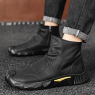 Martin Boots Black Brushed Wear-Resistant Outdoor Leisure Wear