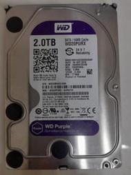 WD 紫標 3.5吋 SATA3 硬碟 2TB 使用時數20000多小時