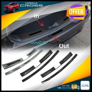 Toyota Corolla Cross 2021 - 2024 Rear Bumper Protector - Out Or In Rear Bumper Guard Trunk Sill Protector Vacc Auto Car