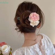 NICKOLAS Mesh Flower Hair Stick, Plastic Korean Style Hanfu Hairpins, Sweet Barrettes Simulation Flower Hair Accessories Chinese Style Hair Clip Hanfu