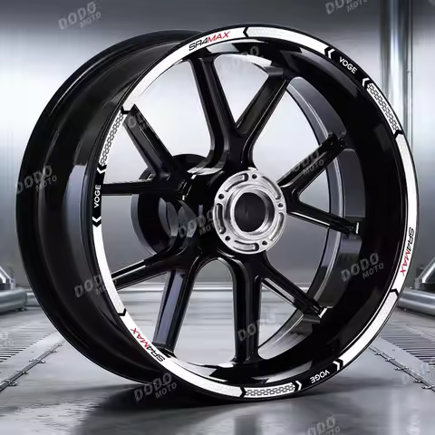 Motorcycle Reflective Wheel Stripe Tape Sticker 15"14" Inch Front Rear Full Set Rim Decal For VOGE S