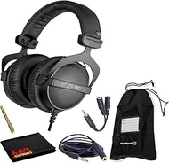 beyerdynamic DT 770 Pro 32 Ohm Closed-Back Studio Recording Headphones Bundle -Includes- Soft Case,