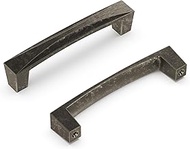 Hickory Hardware Crest Collection Pull 3-3/4 Inch (96mm) Center to Center Black Nickel Vibed Finish