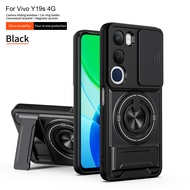 For VIVO Y19S Y19S Pro V29 5G Case Magnetic Fold Holder Military Armor Camera Protection Cover