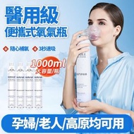#N/A - J107（1000ml/1瓶）便攜式氧氣樽 便攜式純氧氣瓶 氧氣罩 家用老人孕婦兒童 專用吸氧器 帶面罩 氧氣罐