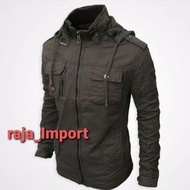 BAWANGCHENG//JAKET IMPORT PRIA//JAKET TERBARU//BAHAN KANVAS