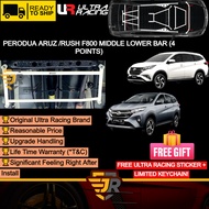 Ultra Racing Safety Bar Aruz VVTI 2019 1.5 Rush F800 2017 1.5 Middle Lower Bar 4 Points Car Suspensi