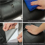 10*152cm/3.94*59.84in Small size, convenient to cut, self-adhesive, DIY self-adhesive PU leather rep