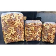 1KG MIX NUTS ROASTED ALMOND & PLAIN CASHEW NUTS natural TRAIL MIX NUTS ALMOND CASHEW/