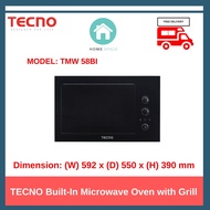 Tecno Built-In Microwave Oven With Grill, Tmw 58BI Black