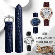 Original Suitable for Cartier blue balloon W69012Z4 watch with leather crocodile leather cartier accessories for men and women watch chain