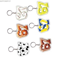 HSV Set of 6 Acrylic Sports Keychains with 67 Designs Portable Use