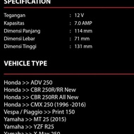 YAMAHA XMAX 250, R25 MOTORCYCLE BATTERY GS ASTRA GTZ8V MF 7.4Ah DRY BATTERY Original
