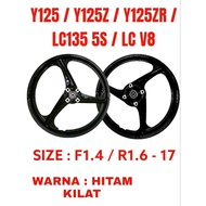 SPORT RIM ENKEI 3 BATANG Y125 Y125Z Y125ZR LC135 5S LC V8 SIZE ( 1.4 / 1.6 - 17 ) RIM Y125ZR