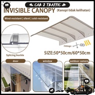透明雨棚 Outdoor Balcony Transparent Window Awning Eaves Invisible Canopy Rain Shade