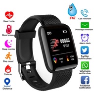 One Month Warranty 116 Plus Smart Watch Blood Pressure Heart Rate Monitor Waterproof Fitness Tracker Watch Smart Band