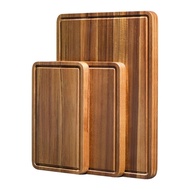 Chopping Board Chopping Board Three-Piece Set Kitchen Chopping Board Steak Acacia Solid Wood Board S